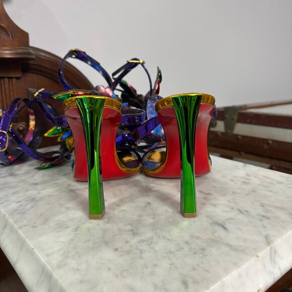 Christian Louboutin x MARVEL Sea Warrior 100 Gladiator Sandals size 39.5 - Picture 5 of 9